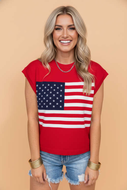 Velnora - T-Shirt com a Bandeira dos EUA